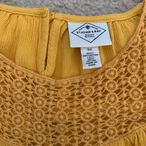 Short Sleeve Mustard Top